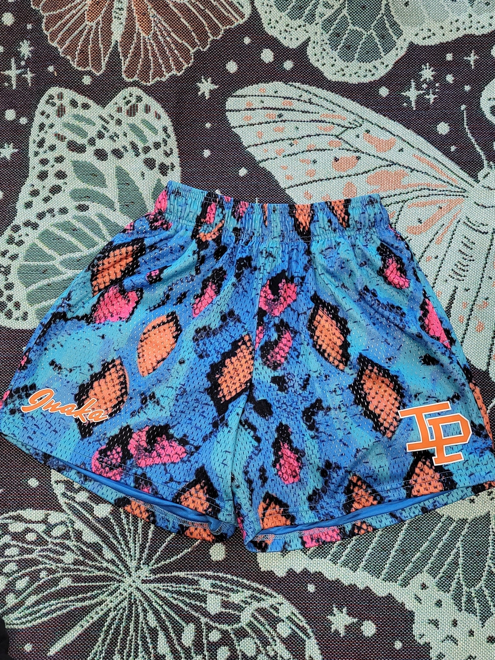Inaka Power Snake Print Athletic Shorts